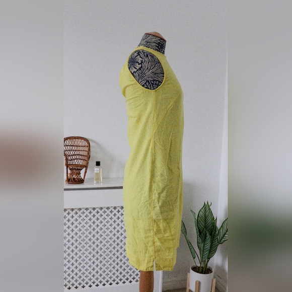 M&S Marks & Spencer Pale Yellow Summer Dress UK6 - Picture 6 of 7